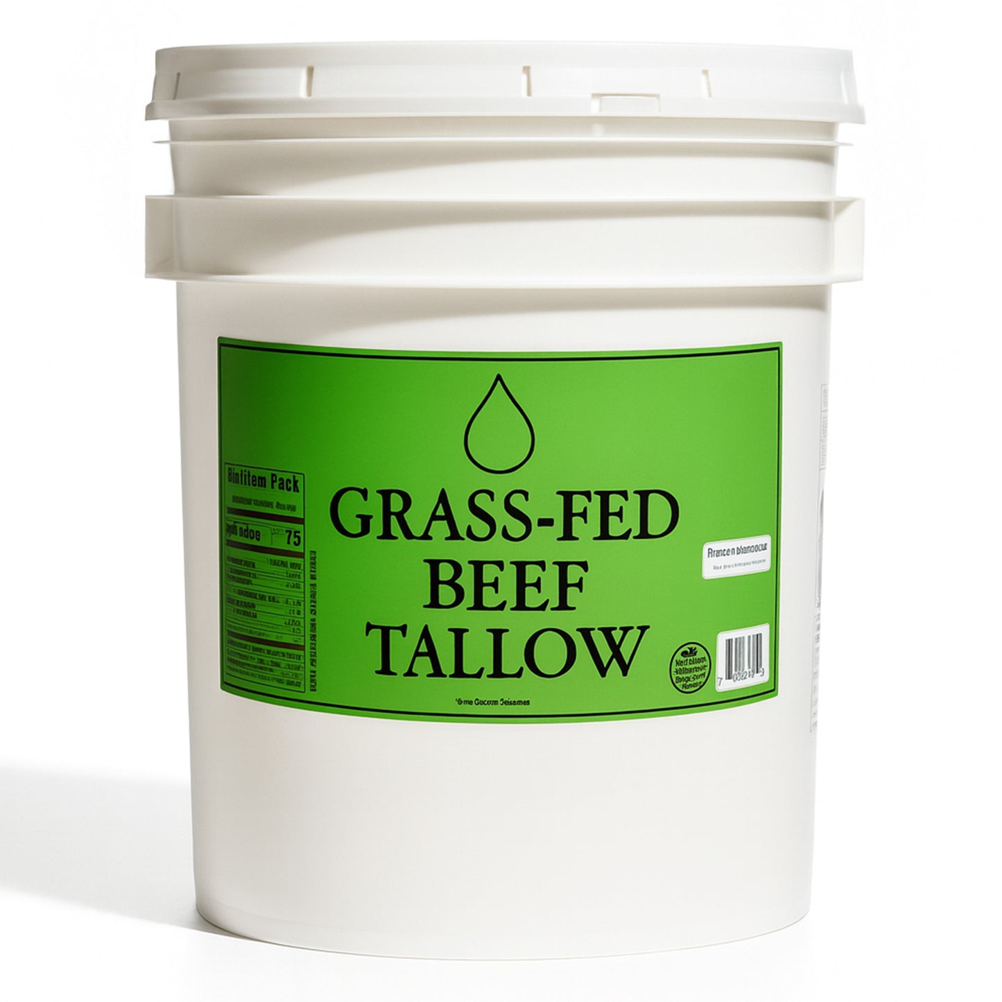 Bulk Grass-fed Tallow (36lbs - 5 Gallon bucket)