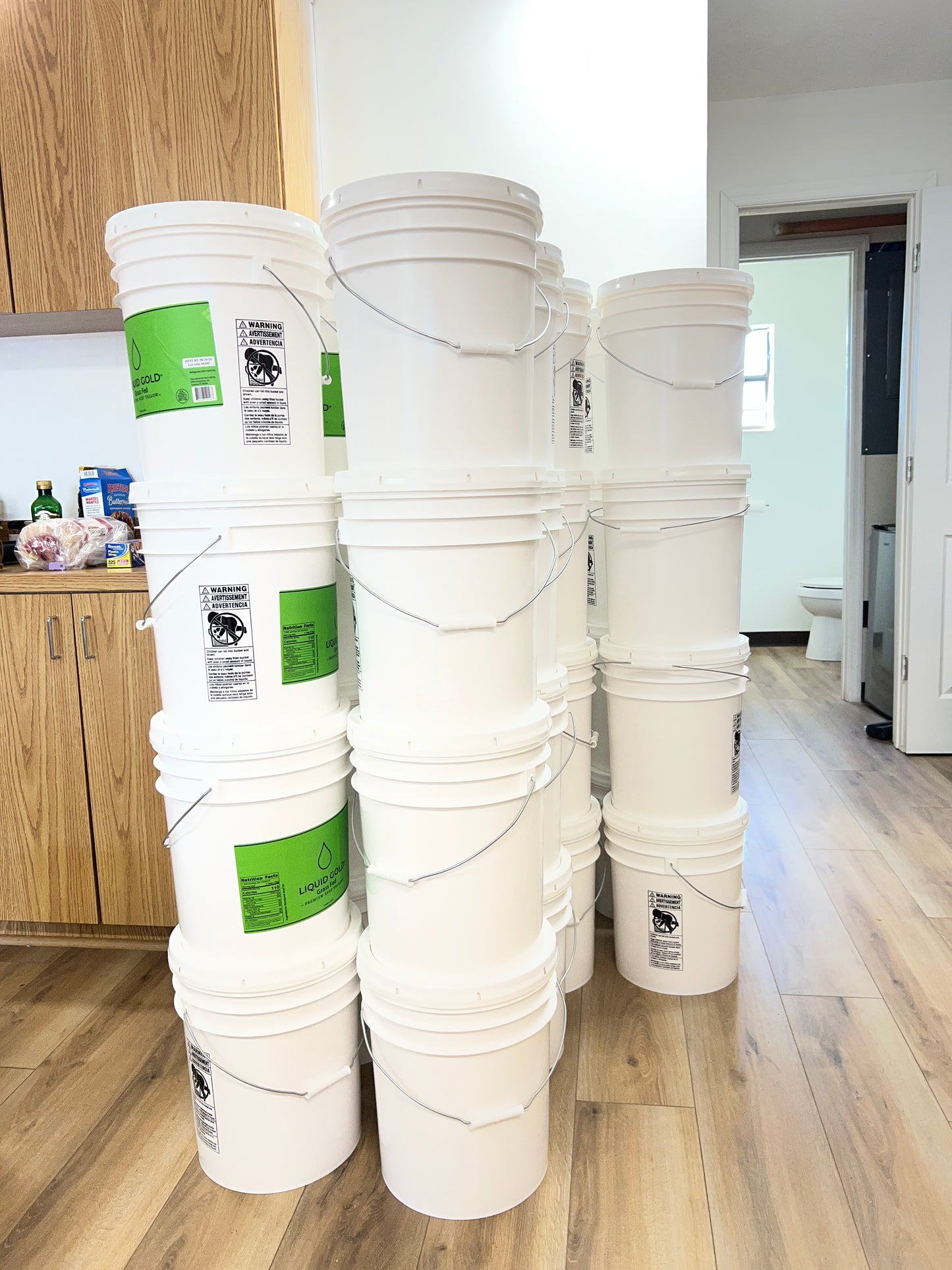 Bulk Grass-fed Tallow (36lbs - 5 Gallon bucket)