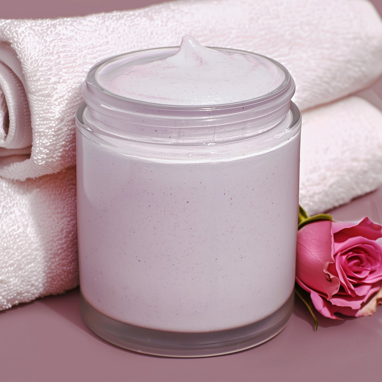 Wholesale Rose Whipped Tallow - White Label 4oz Jar