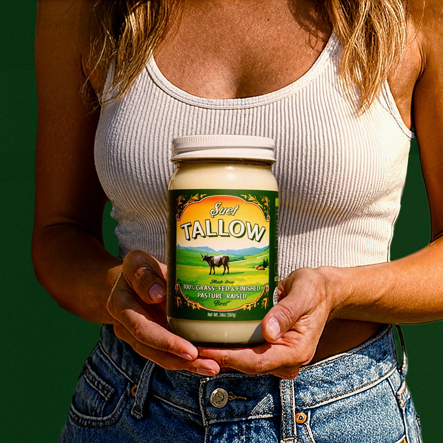 Pasture Raised Beef Tallow Made from 100% Suet