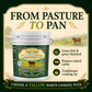36lb Grass Fed Beef Tallow, Grass Finished, Pure Beef Suet Tallow Fat (5 gallon)