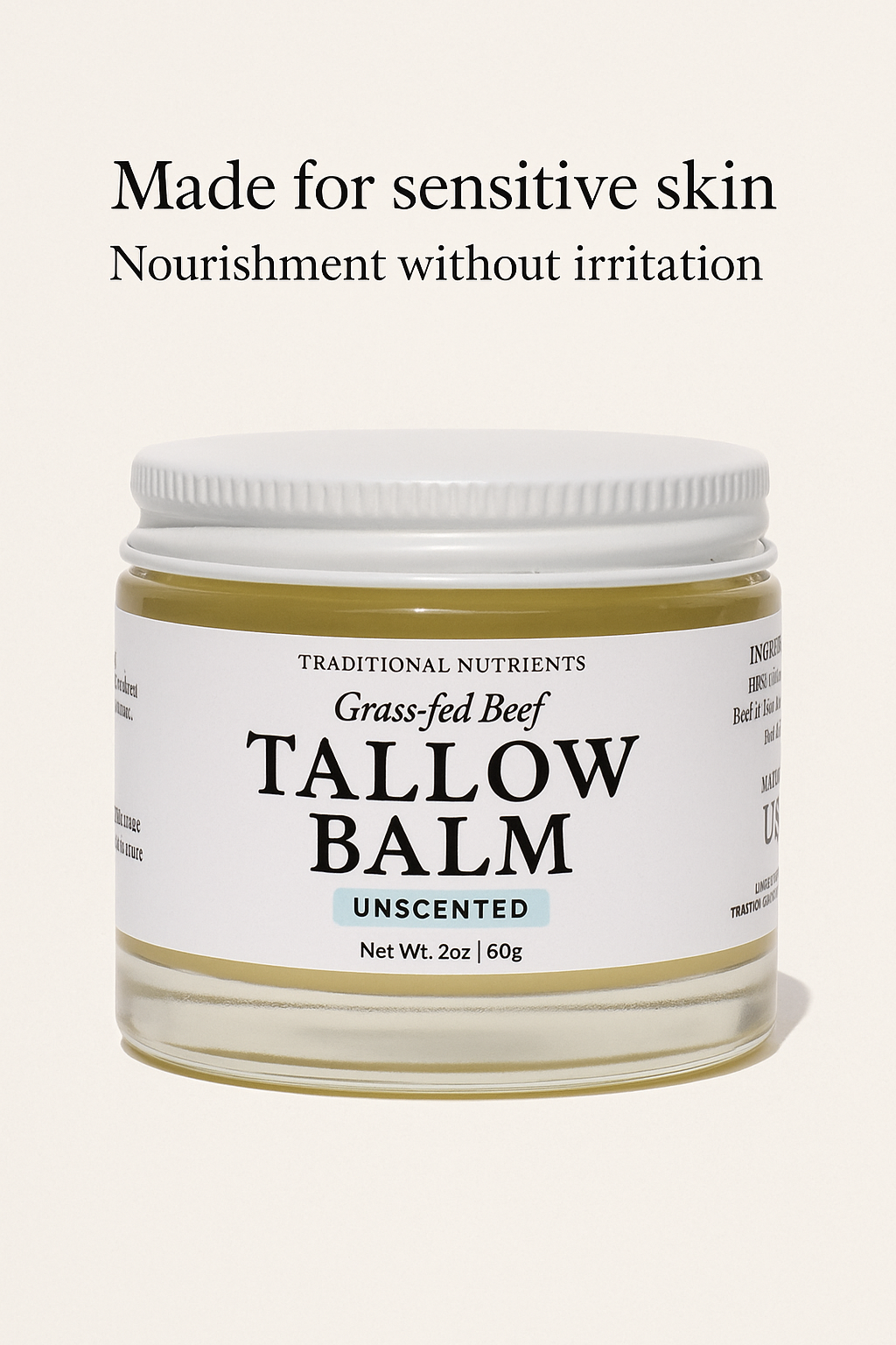 Unscented Tallow Balm