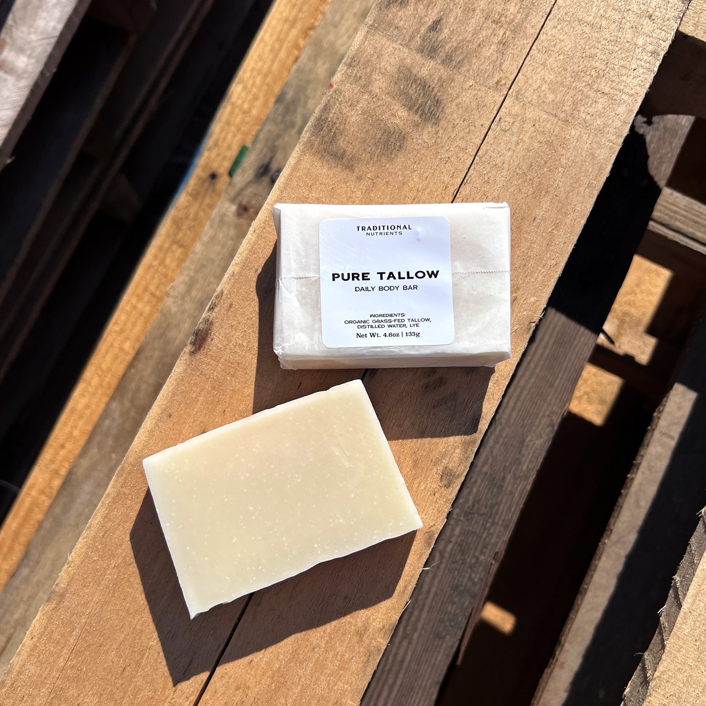 Plain Tallow Soap 4.6oz Bar