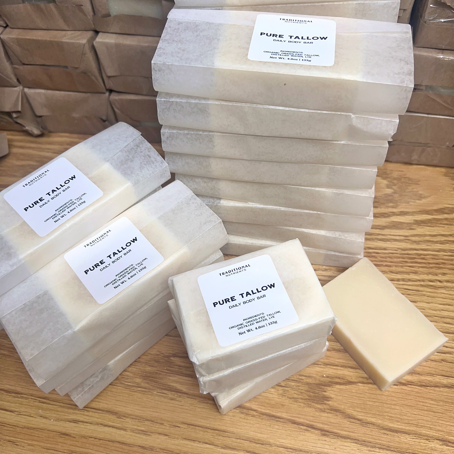 Plain Tallow Soap 4.6oz Bar